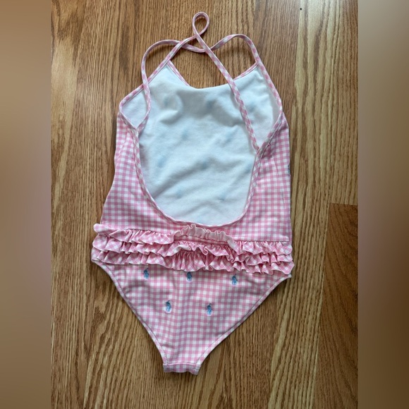 Ralph Lauren Pink and Blue One Piece Swimsuit - Picture 2 of 3